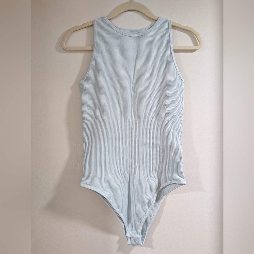 OQQ Bodysuit In Baby Blue